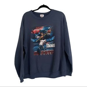 CSA Patriots sweatshirt large logo NFL